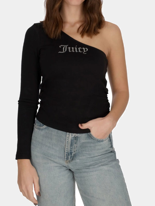 Juicy Couture Top Monospalla Nero