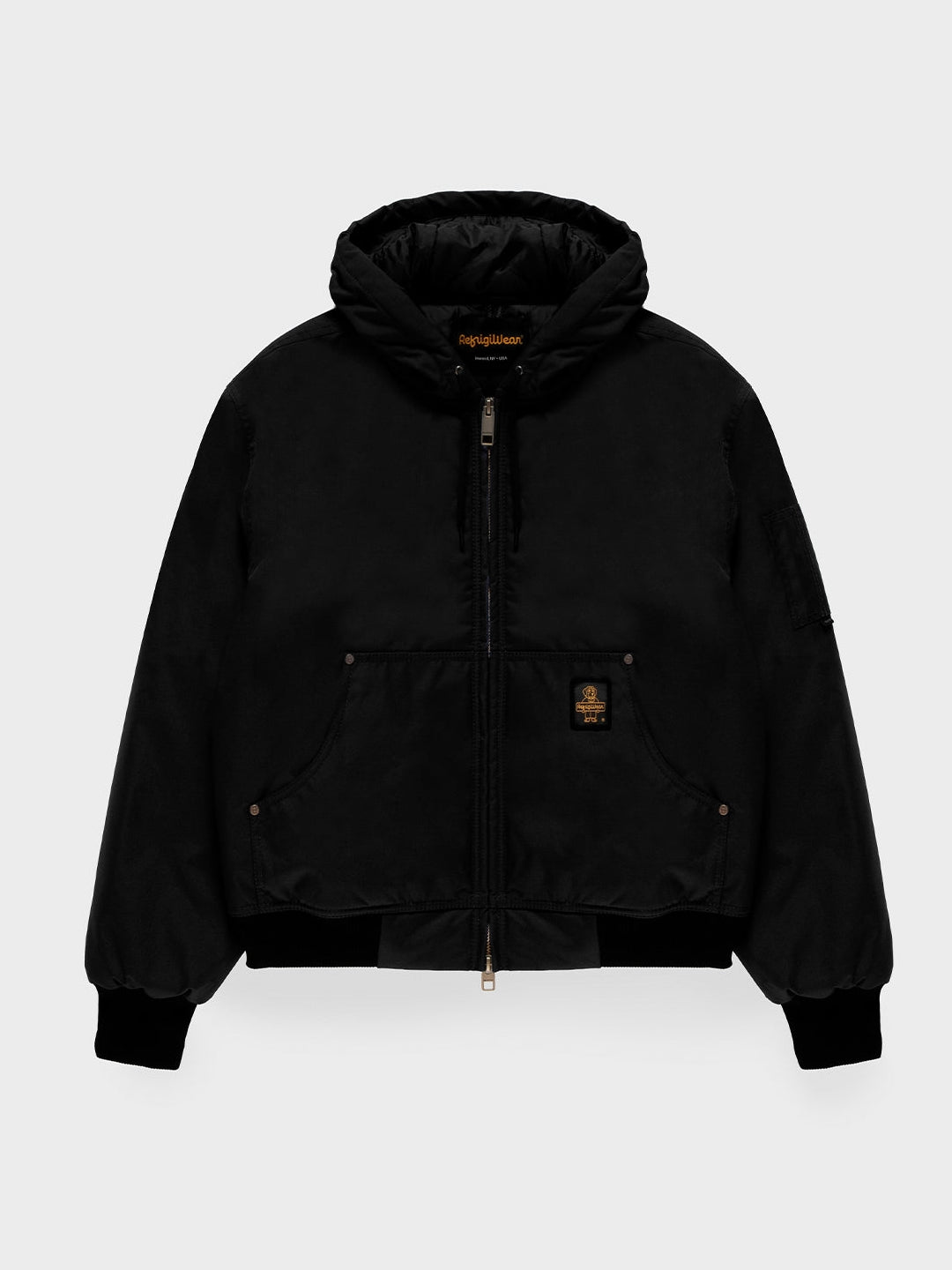 Refrigiwear Bomber Corby invernale da uomo con cappuccio Nero