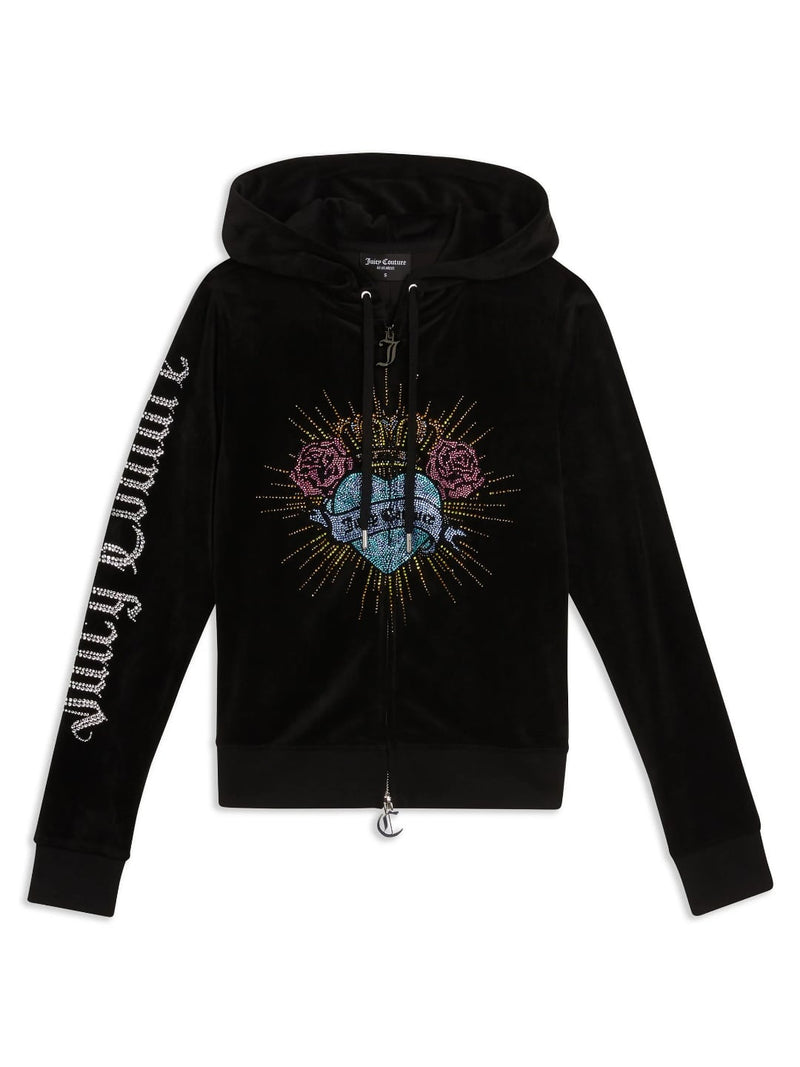 Juicy Couture Felpa Sacred Heart Robertson Hoodie Nero