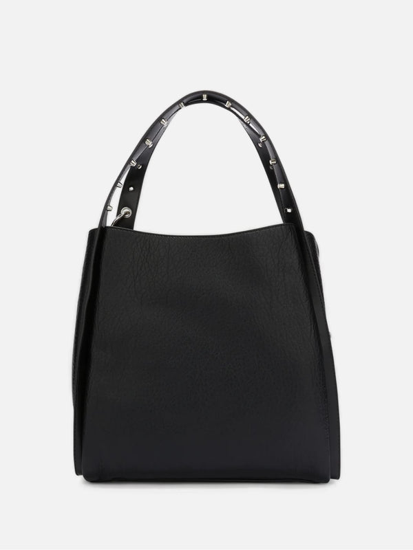 Richmond Borsa a mano con borchie e nappina Nero