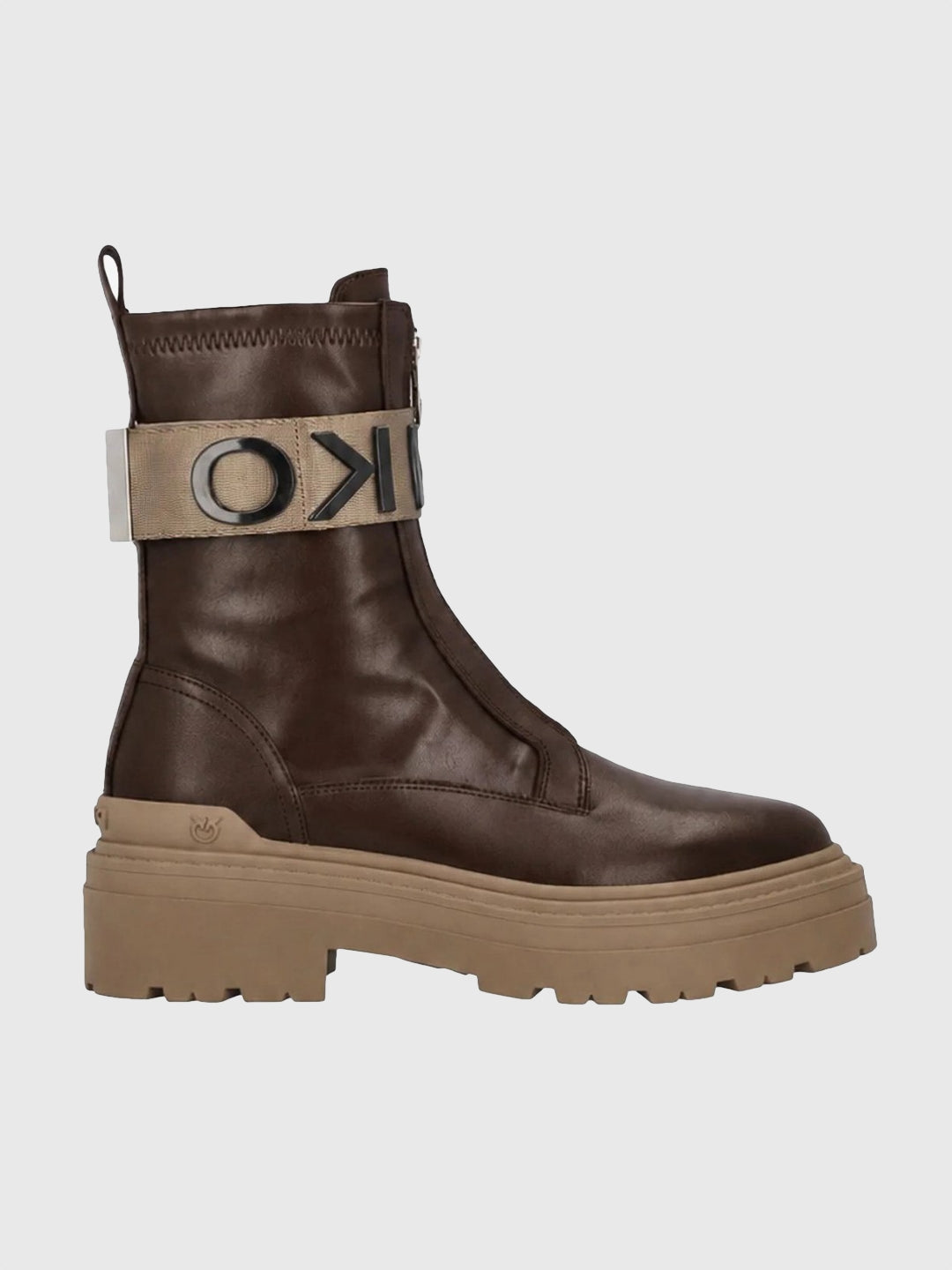 Pinko Stivali platform con logo lettering PINKO Moro