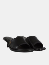 Pinko Sandali In Pelle Tara 01 Con Lacca Logo Nero