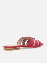 Pinko Ciabattine in nappa MARLI 09 con logo uccellini Rosso