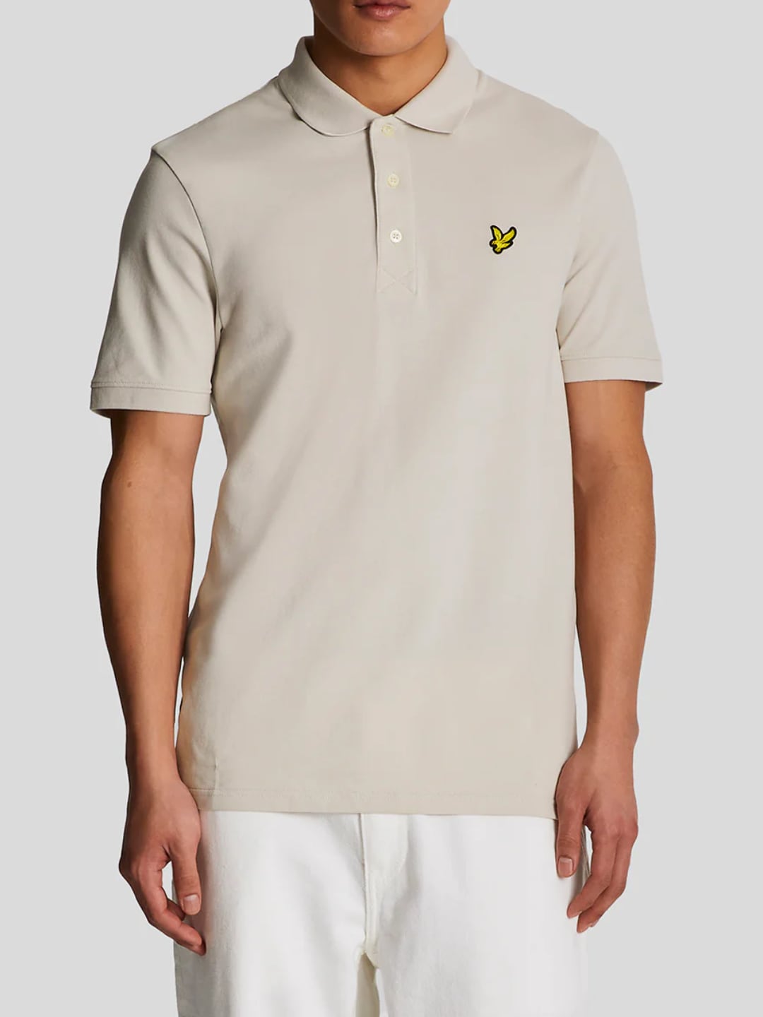 Lyle & Scott Polo in jersey di cotone Cove Beige