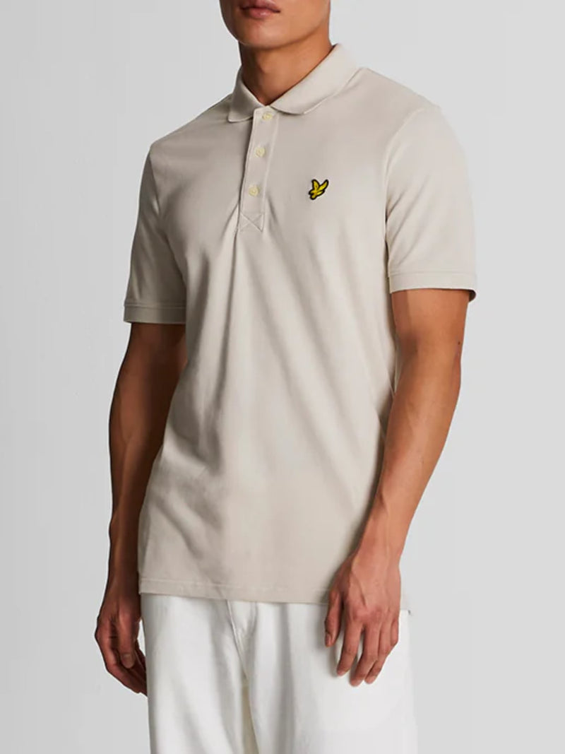 Lyle & Scott Polo in jersey di cotone Cove Beige