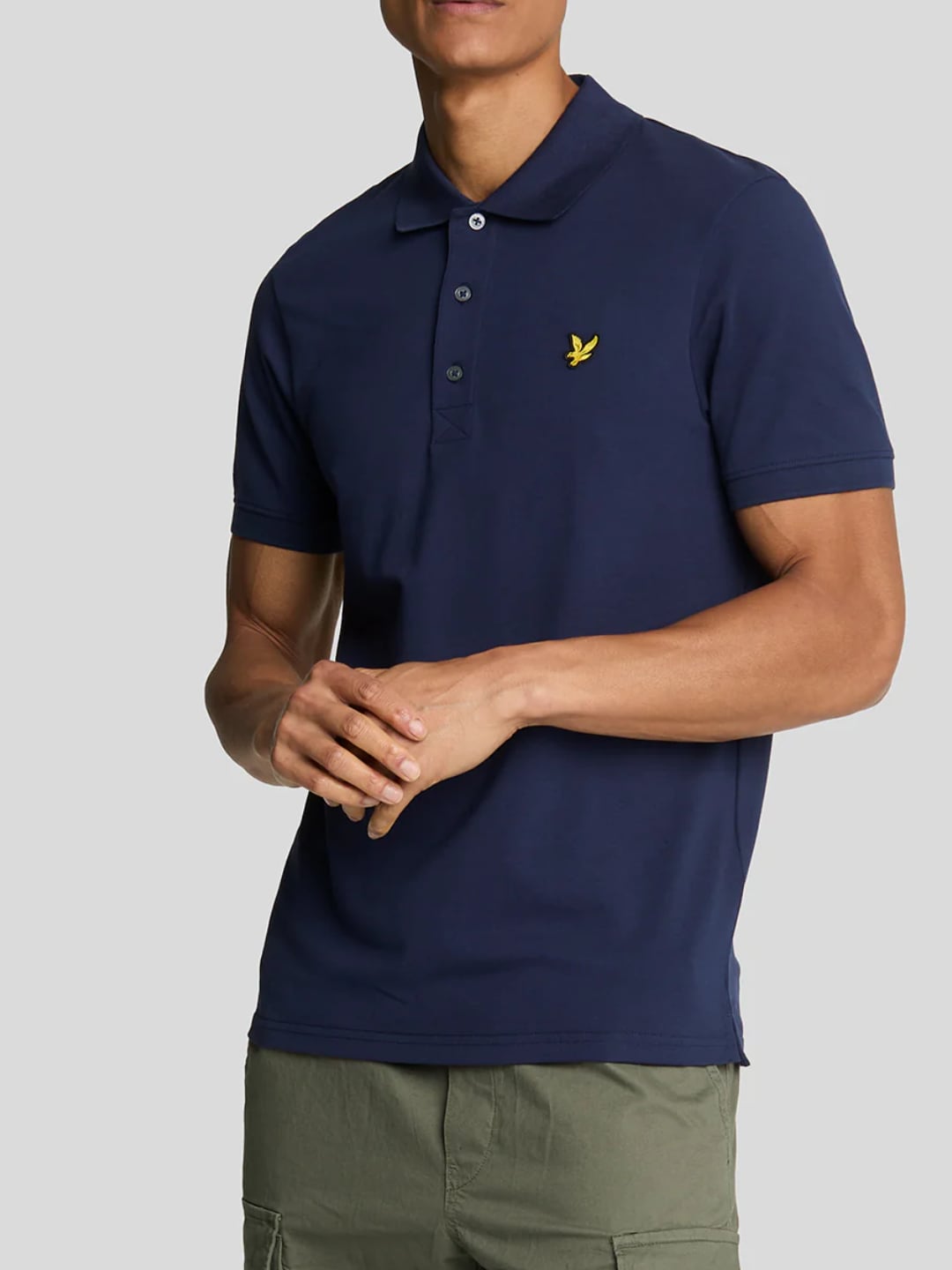 Lyle & Scott Polo in jersey di cotone Navy