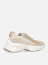 Pinko Sneakers Ariel 07 con logo e dettagli in pelle e suede Nude White