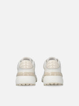 Pinko Scarpe da ginnastica chunky GEM 07 con satin e strass Yogurt