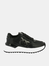 Pinko Scarpe da ginnastica chunky GEM 07 con satin e strass Nero