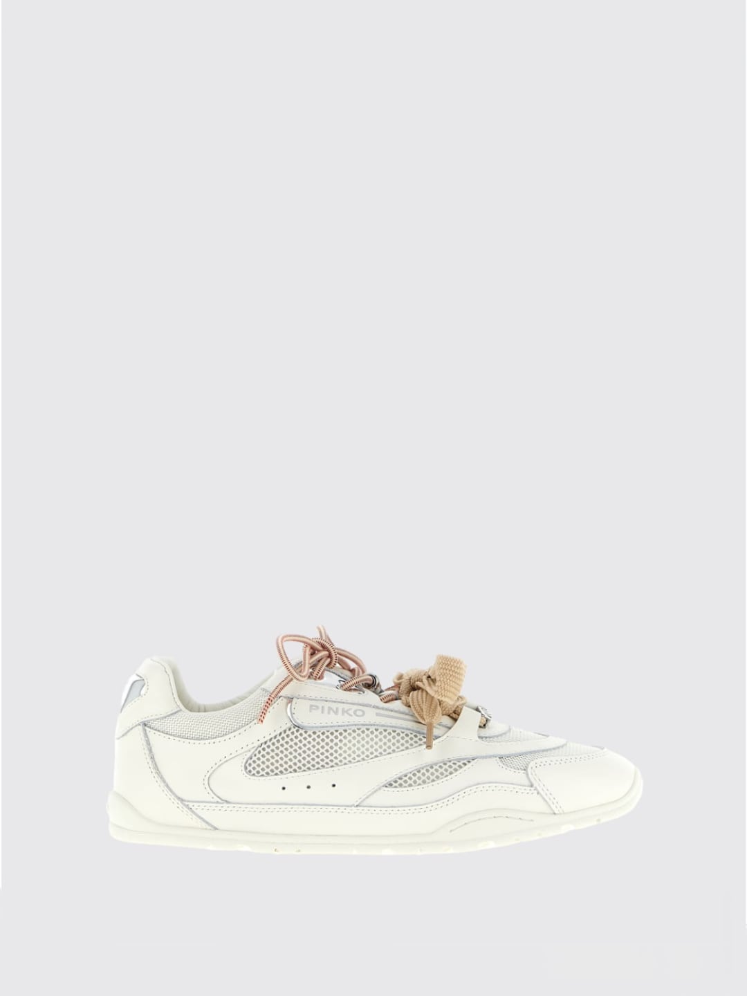 Pinko Sneakers YULIA in pelle e mesh Bianco