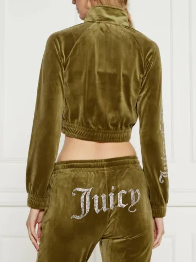 Juicy Couture Felpa Top Tasha Dark Olive