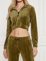 Juicy Couture Felpa Top Tasha Dark Olive