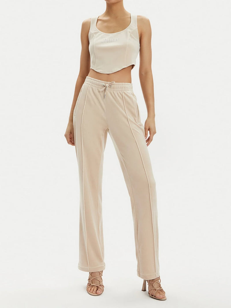 Juicy Couture Pantalone Tuta Tina Track Beige