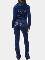 Juicy Couture Pantalone Tuta Tina Track Blu