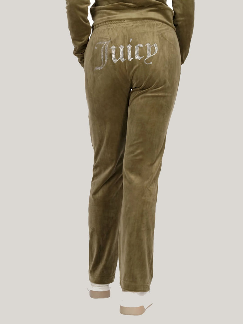 Juicy Couture Pantalone Tuta Tina Track Dark Olive