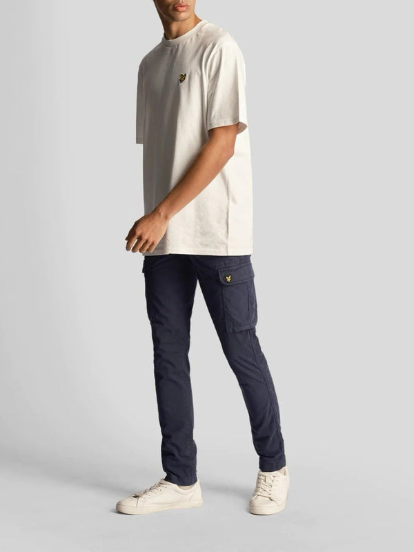 Lyle & Scott Pantalone Cargo con Tasconi Navy