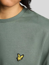 Lyle & Scott T-Shirt Maniche Corte con Ricamo Logo Green Mercurial
