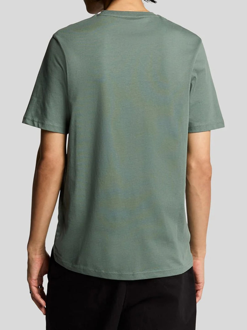 Lyle & Scott T-Shirt Maniche Corte con Ricamo Logo Green Mercurial
