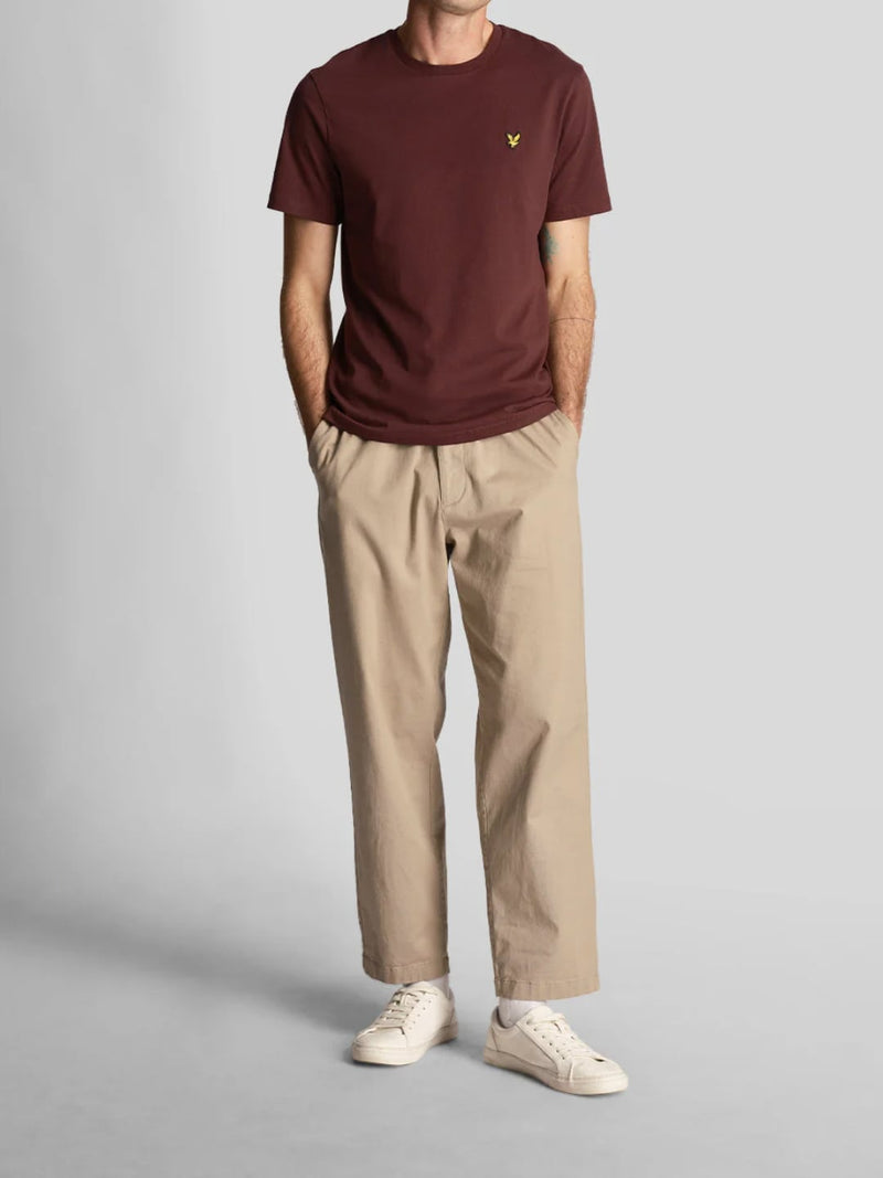 Lyle & Scott T-shirt girocollo Burgundy