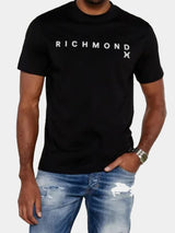 Richmond X T-Shirt con logo centrale Nero