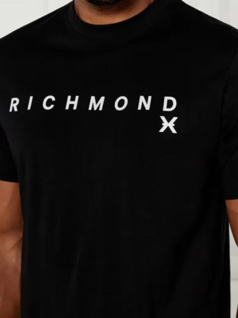 Richmond X T-Shirt con logo centrale Nero