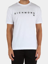 Richmond X T-Shirt con logo centrale Bianco