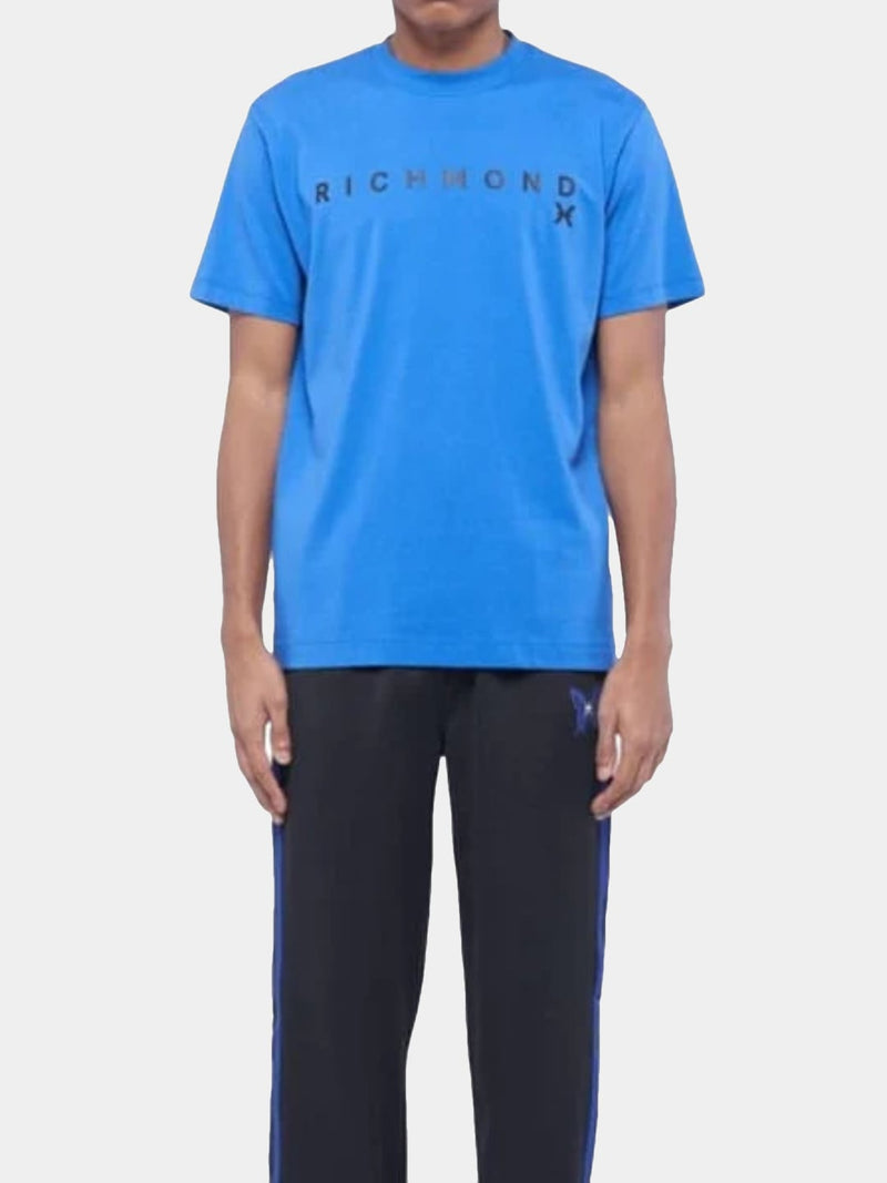 Richmond X T-Shirt con logo centrale Sea Blu