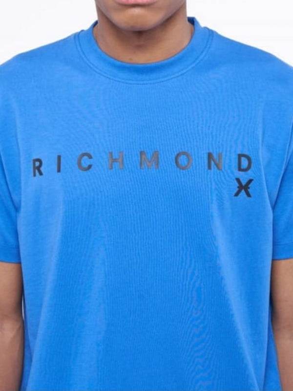 Richmond X T-Shirt con logo centrale Sea Blu