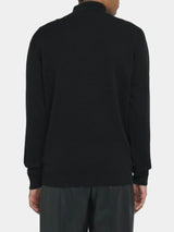 Richmond X Maglia misto lana con zip sul collo Nero