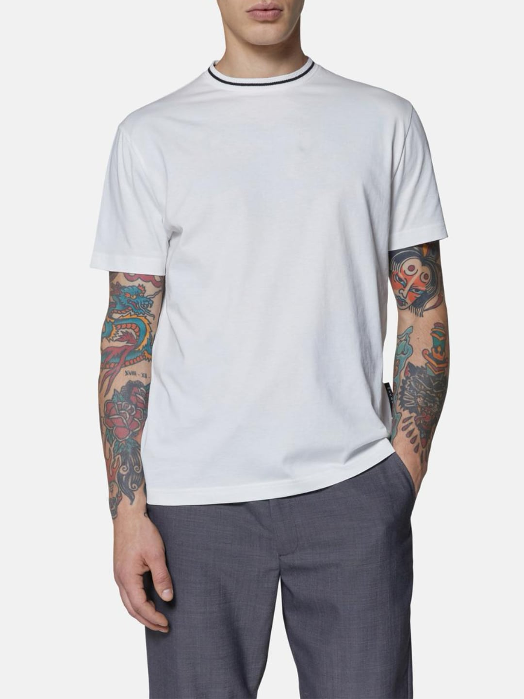Richmond X T-shirt in cotone con logo posteriore Bianco