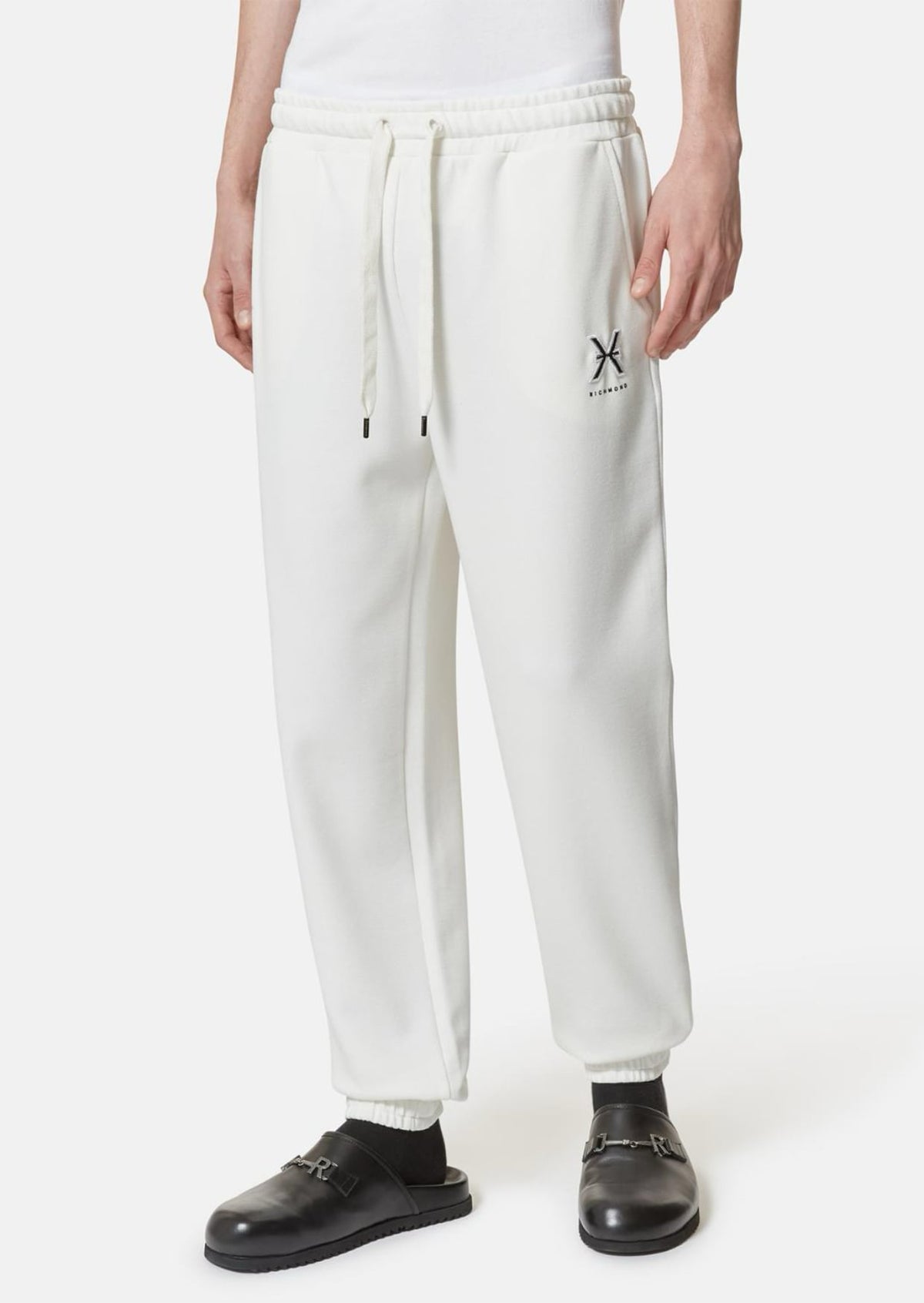 Richmond X Felpa pantaloni in felpa in Cotone Bianco