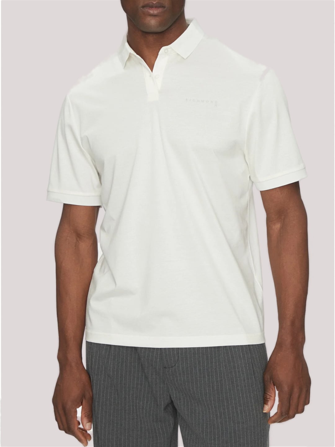 Richmond X Polo con logo ricamato Bianco