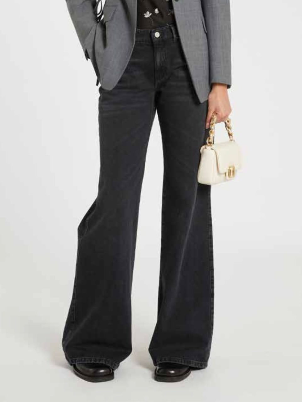 MARELLA Jeans a vita bassa WLeg Denim Nero