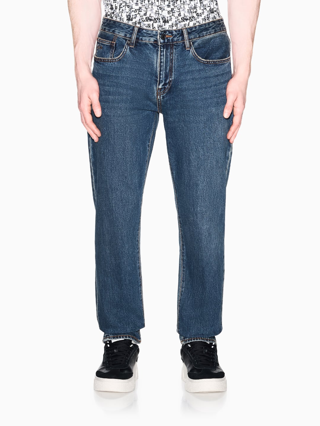 Armani Exchange Jeans Slim Fit In Denim Comfort Blu Denim
