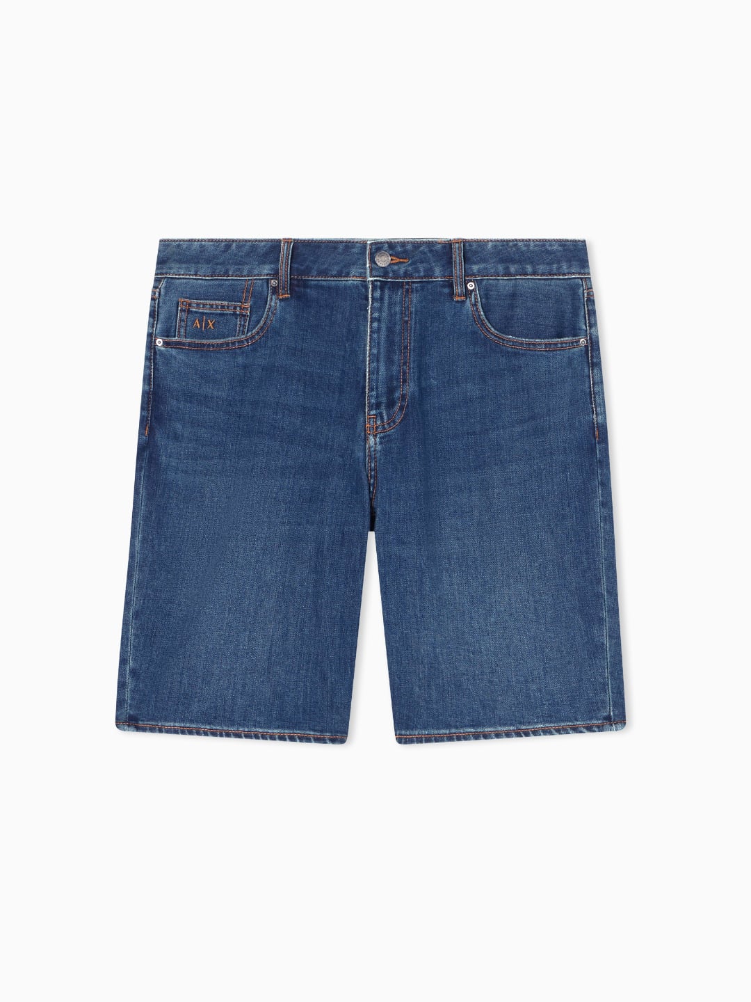Armani Exchange Shorts In Denim Blu Lavaggio Chiaro Slim Fit