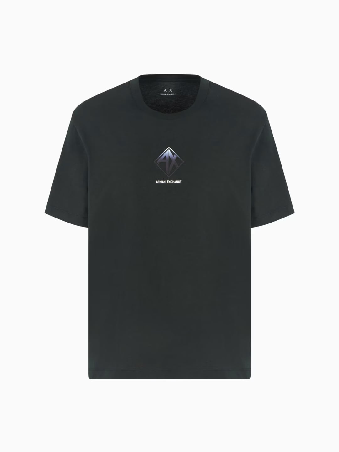 Armani Exchange T-shirt Regular Fit Con Stampa Logo Verde