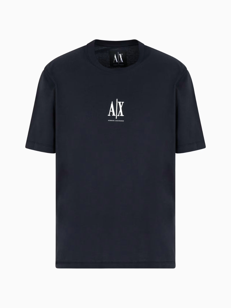 Armani Exchange T-shirt Maniche Corte Regular Fit Blu Navy