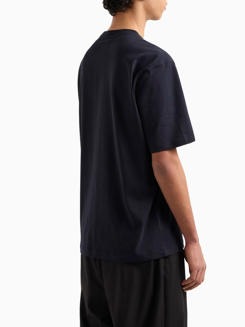 Armani Exchange T-shirt Maniche Corte Regular Fit Blu Navy