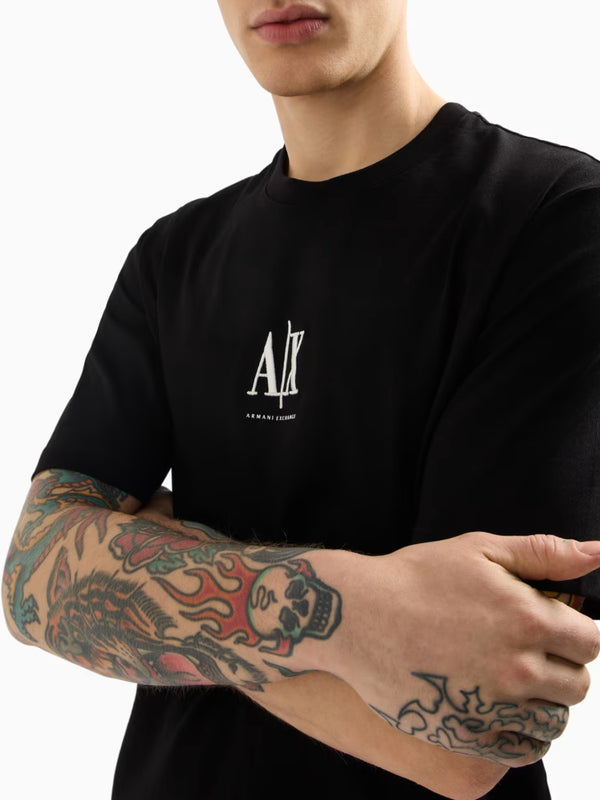 Armani Exchange T-shirt Maniche Corte Regular Fit Nero