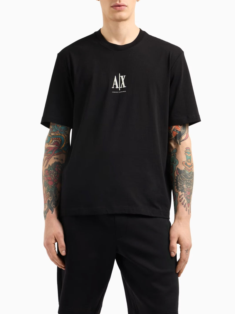 Armani Exchange T-shirt Maniche Corte Regular Fit Nero