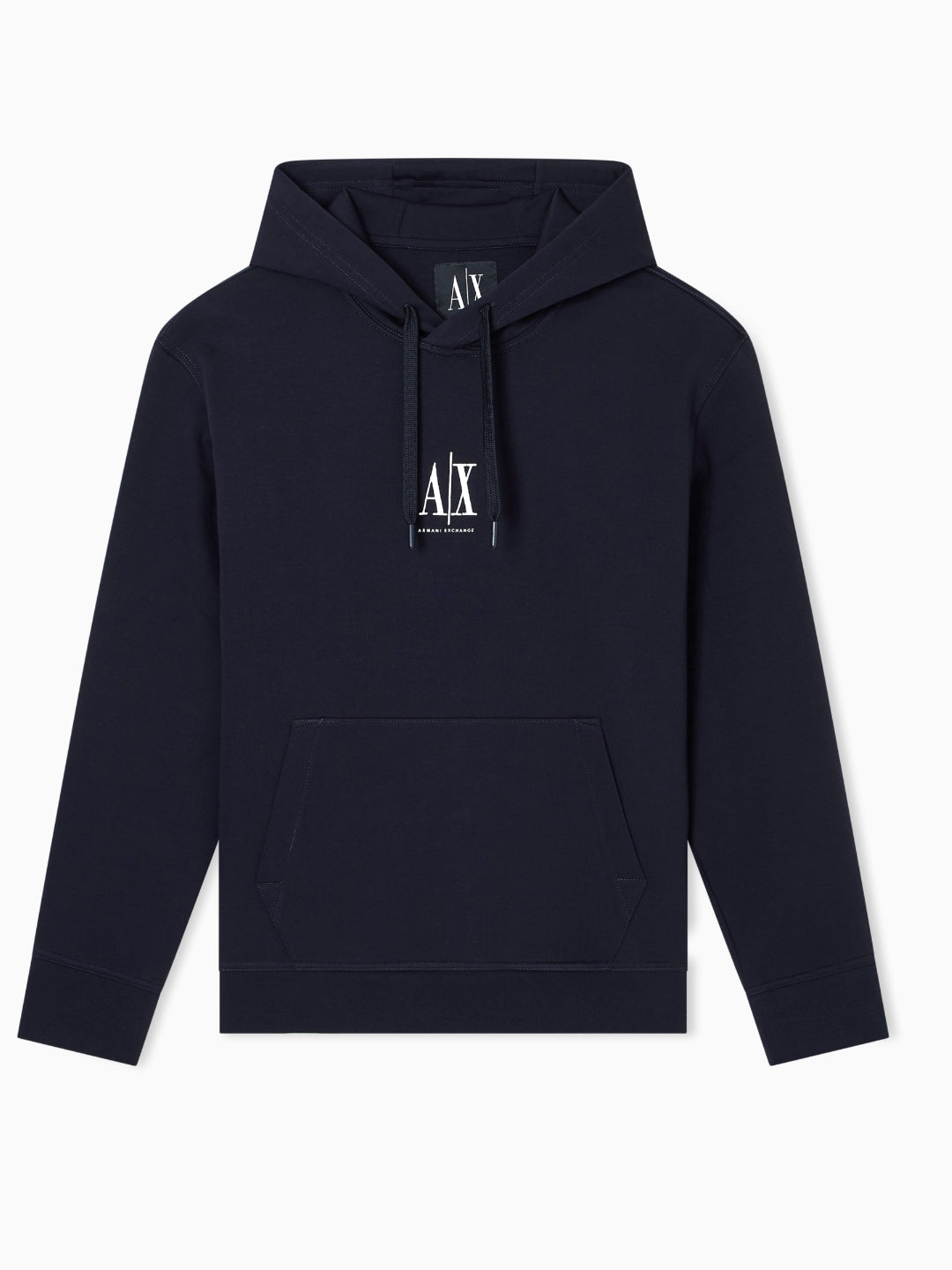 Armani Exchange Felpa con cappuccio logo Blu Navy