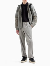 Armani Exchange Polo In Piquet Di Cotone Effetto Used Blu Navy