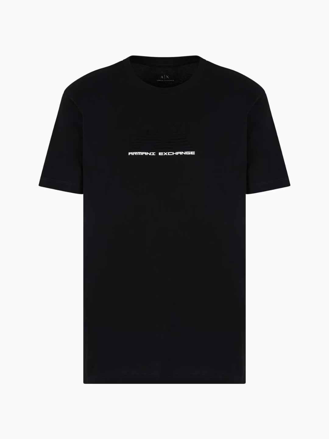 Armani Exchange T-shirt Regular Fit Con Logo In Rilievo Nero