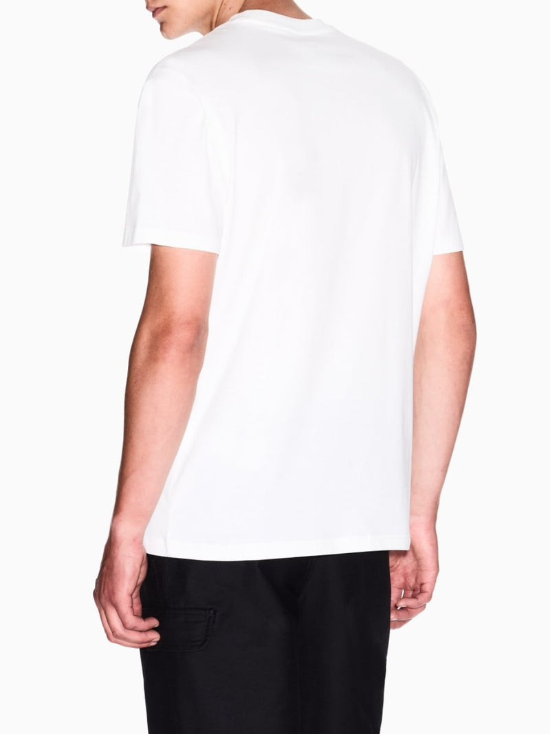 Armani Exchange T-shirt Regular Fit Milano New York Bianco