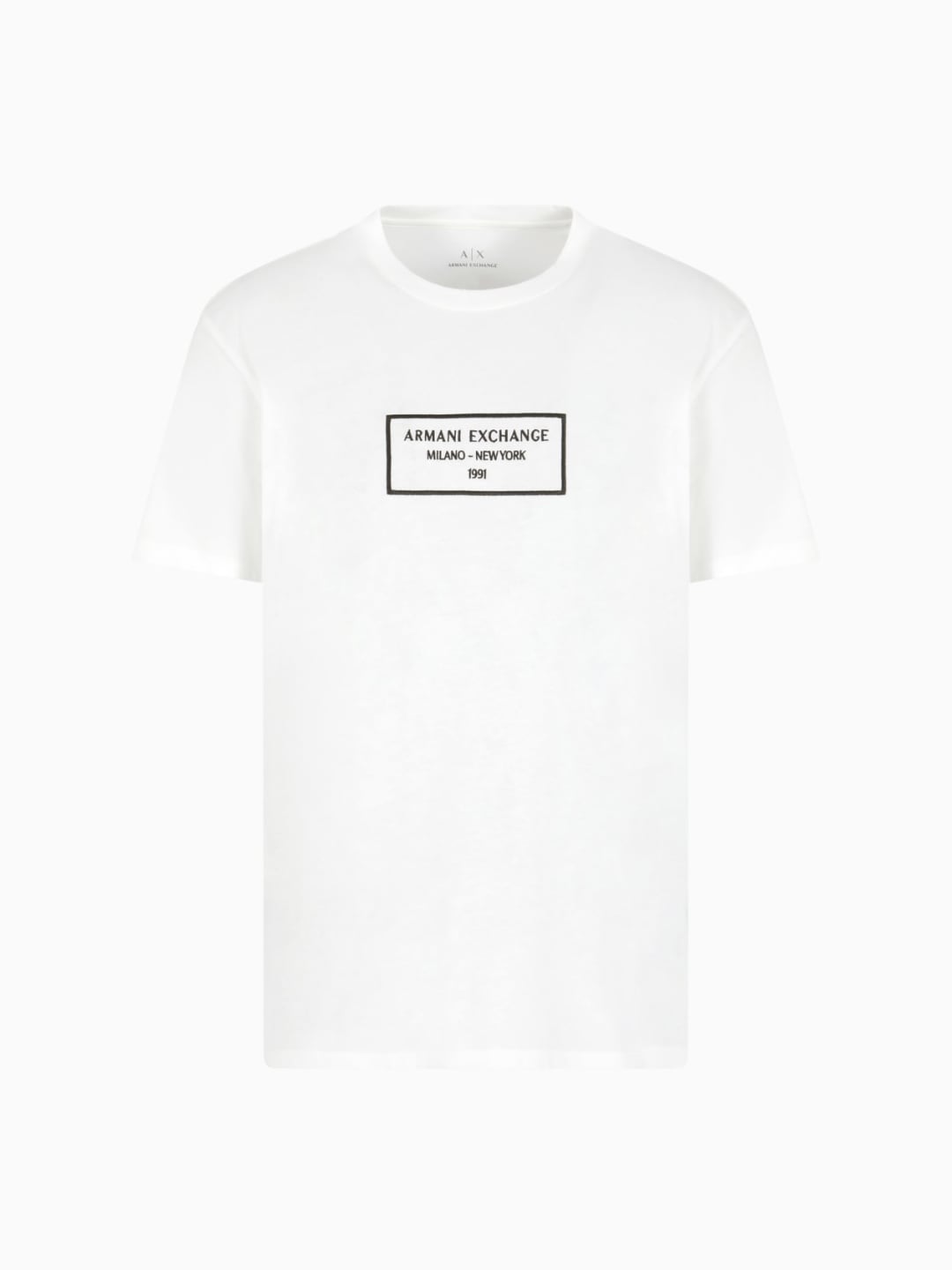 Armani Exchange T-shirt Regular Fit Milano New York Bianco
