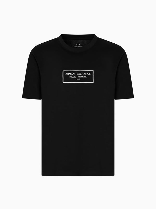 Armani Exchange T-shirt Regular Fit Milano New York Nero