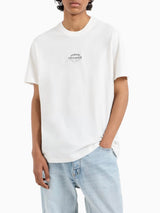 Armani Exchange T-shirt Regular Fit In Cotone Con Logo Bianco