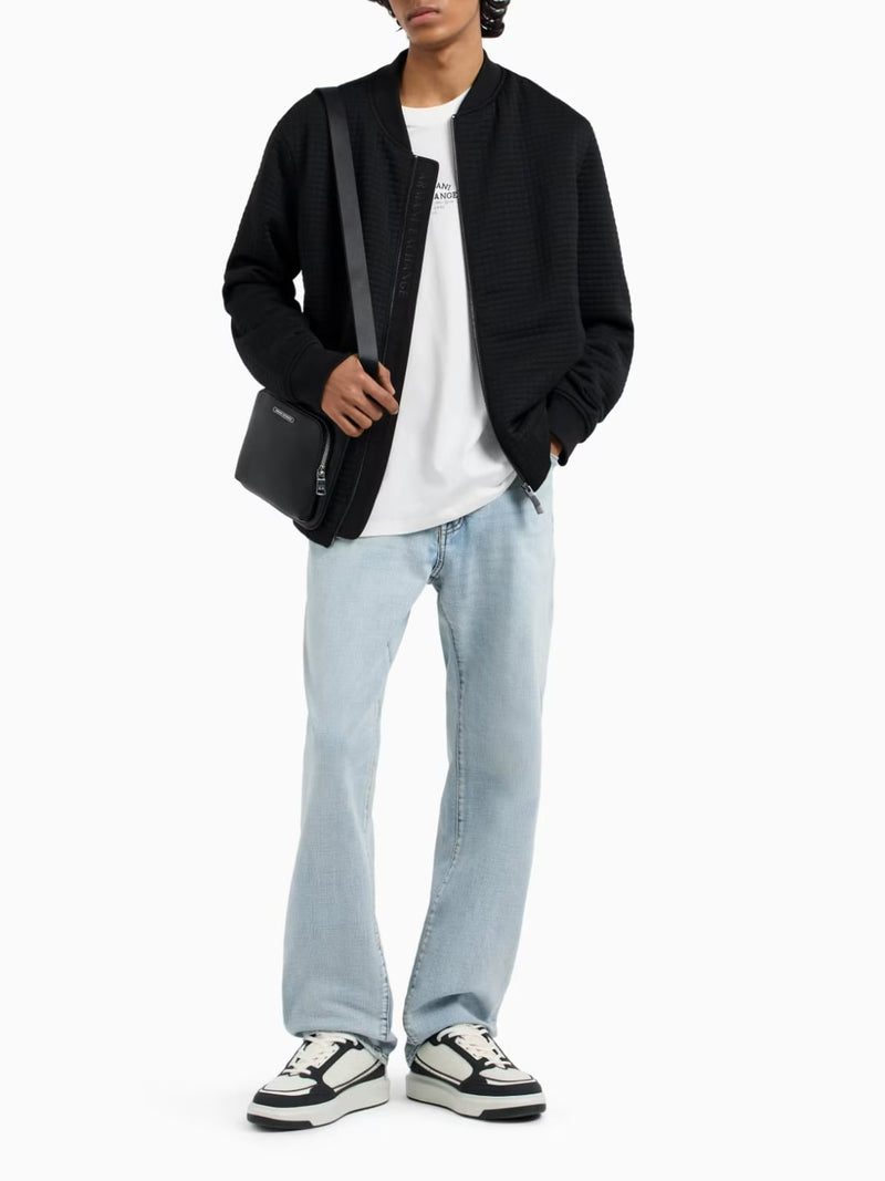 Armani Exchange T-shirt Regular Fit In Cotone Con Logo Bianco