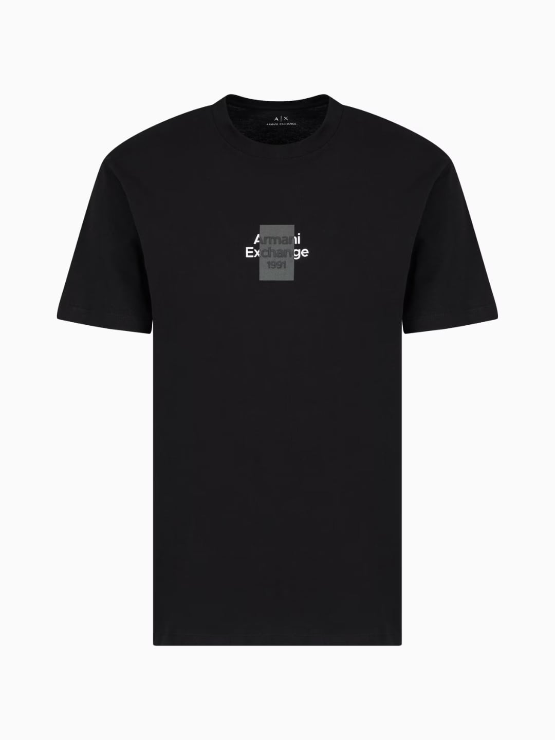 Armani Exchange T-shirt Regular Fit In Cotone Con Logo Nero