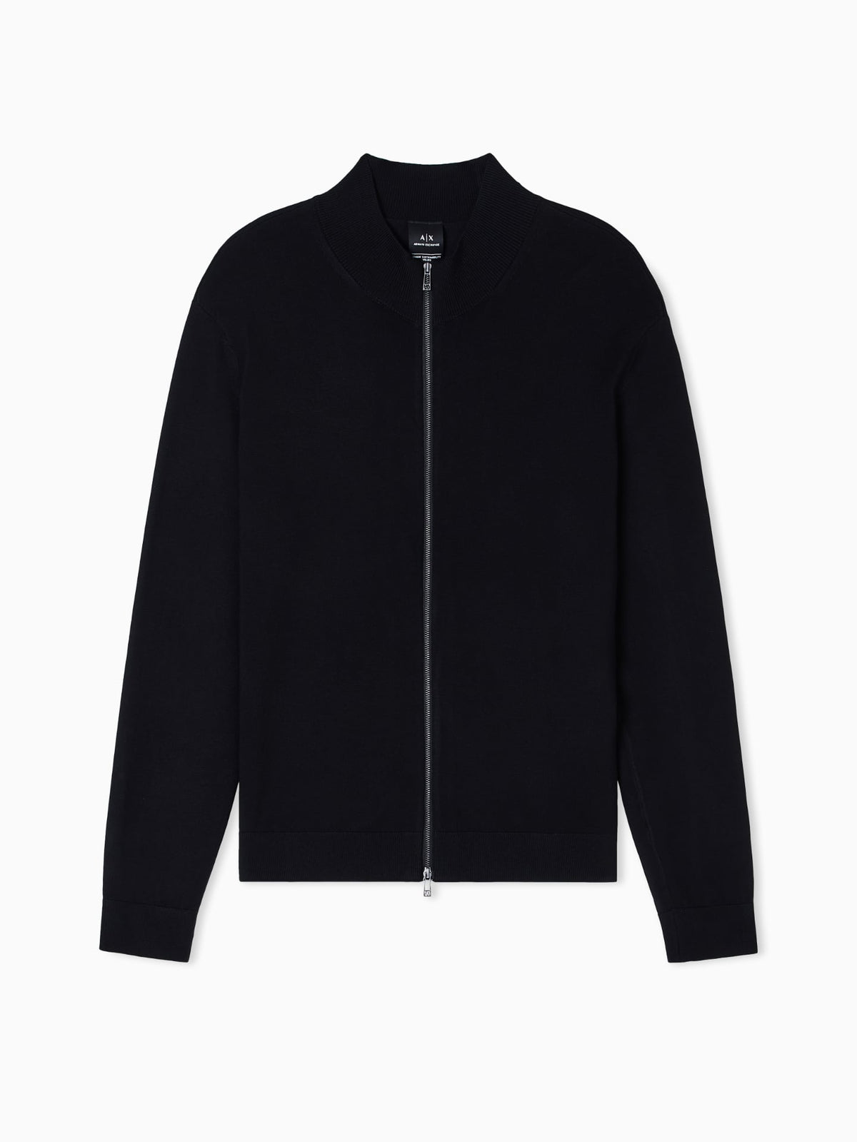 Armani Exchange Cardigan con zip Nero